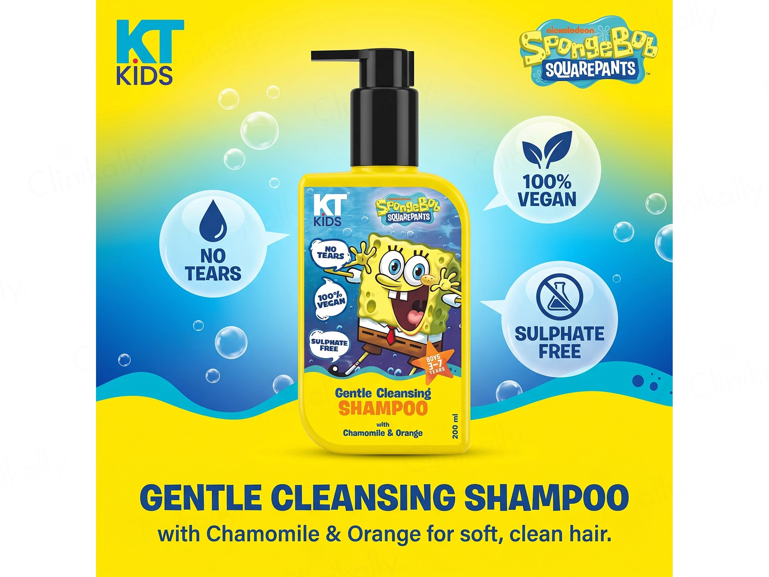 KT Kids Gentle Cleansing Shampoo For Boys (3 to 7 Years)