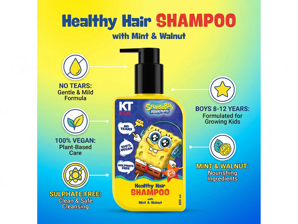 KT Kids Healthy Hair Shampoo For Boys (8 to 12 Years)
