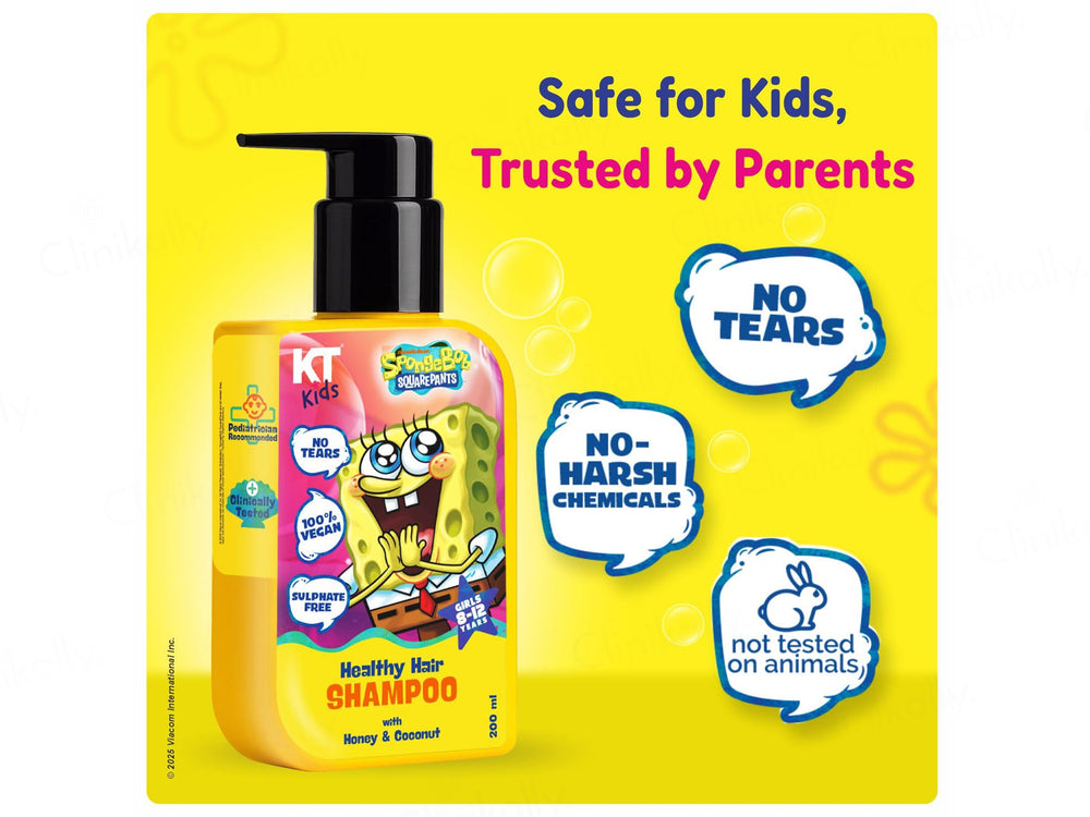 KT Kids Healthy Hair Shampoo For Girls (8 to 12 Years)