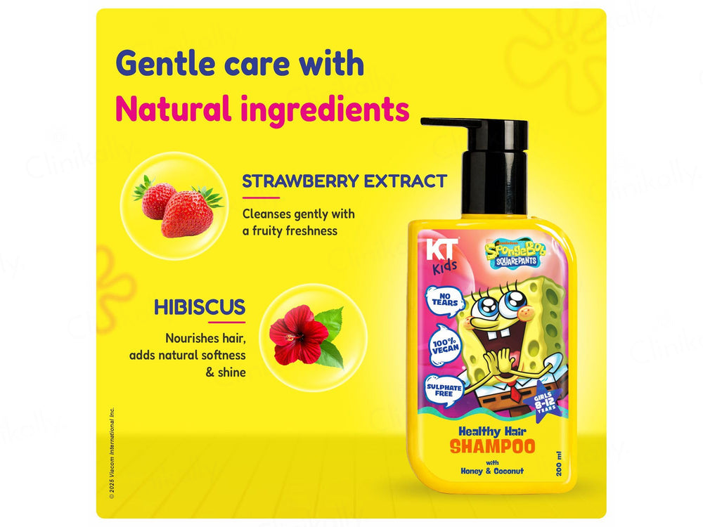 KT Kids Healthy Hair Shampoo For Girls (8 to 12 Years)