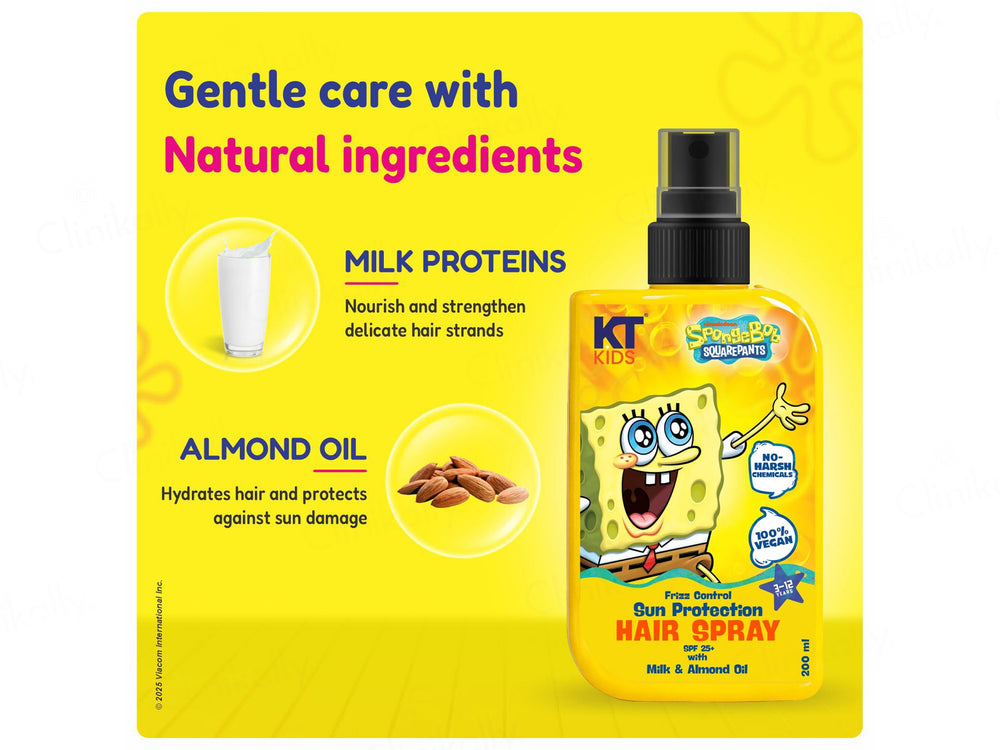 KT Kids Moisturising Sun Protection Hair Spray