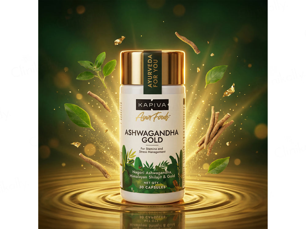 Kapiva Ashwagandha Gold Capsule For Stamina & Stress Management