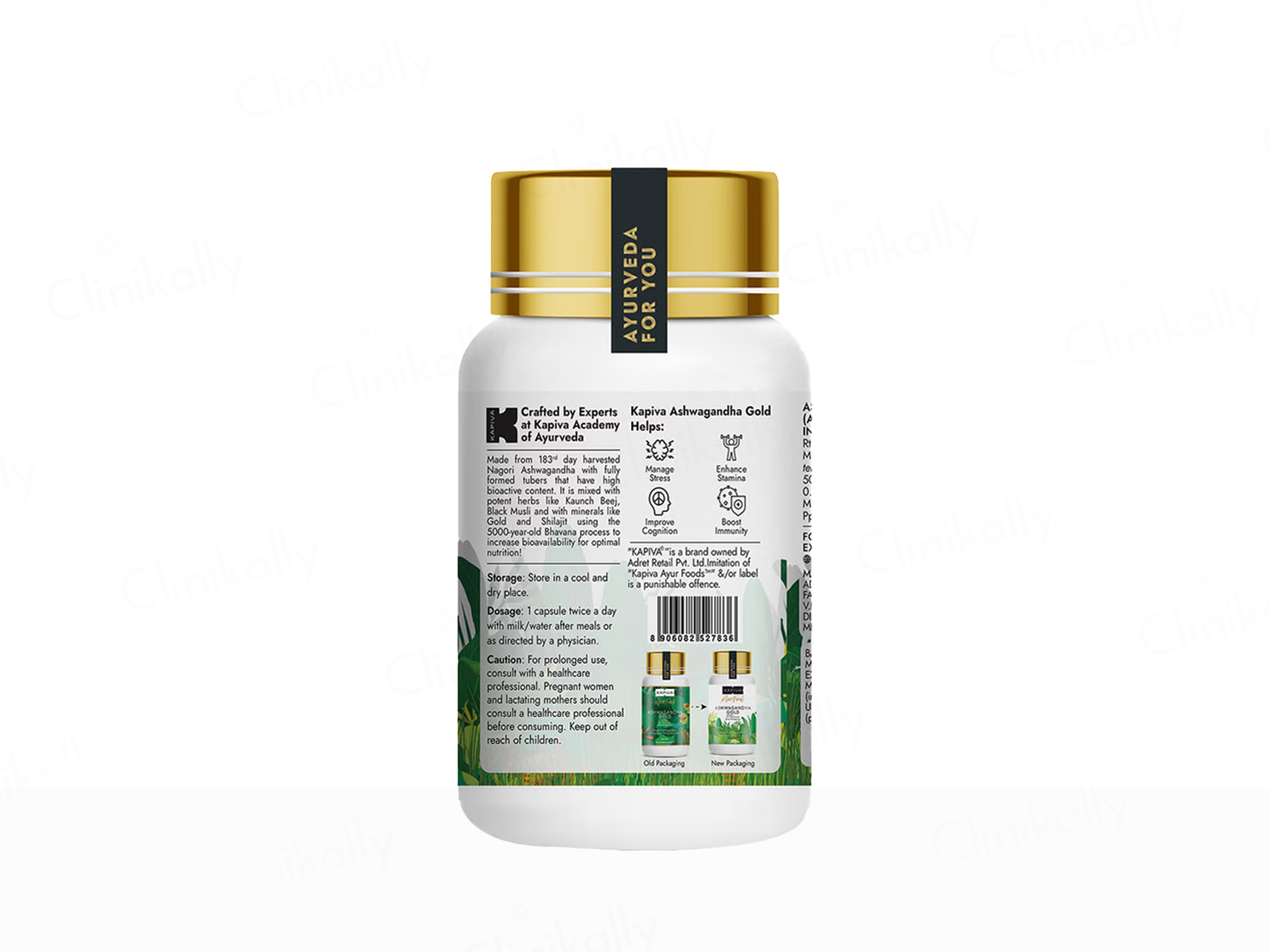 Kapiva Ashwagandha Gold Capsule For Stamina & Stress Management