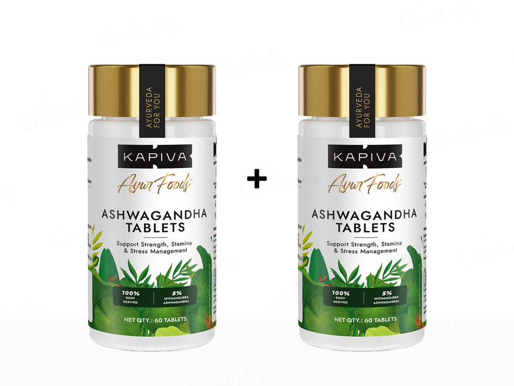 Kapiva Ashwagandha Tablet For Stamina & Stress Management