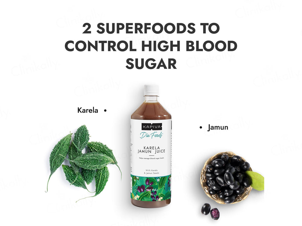 Kapiva Karela Jamun Juice For Blood Sugar Levels Management
