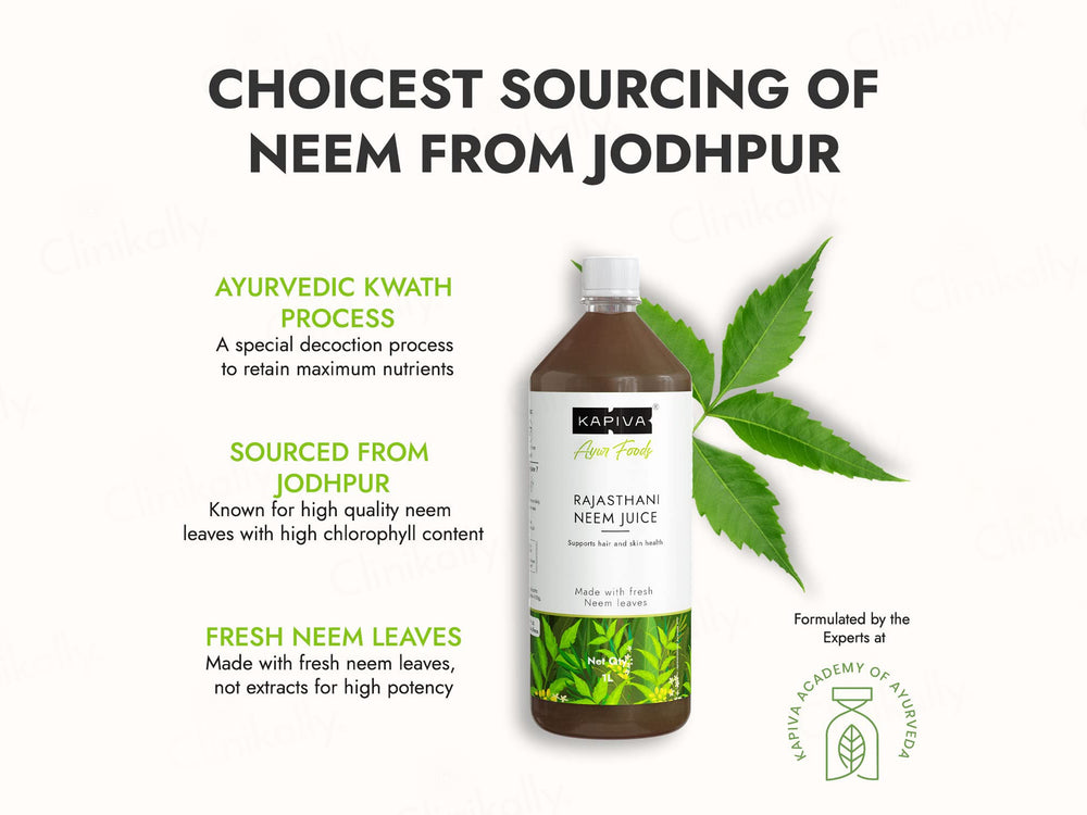 Kapiva Rajasthani Neem Juice For Hair & Skin Health