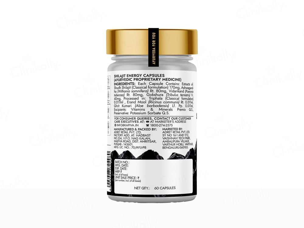 Kapiva Shilajit Energy Capsule