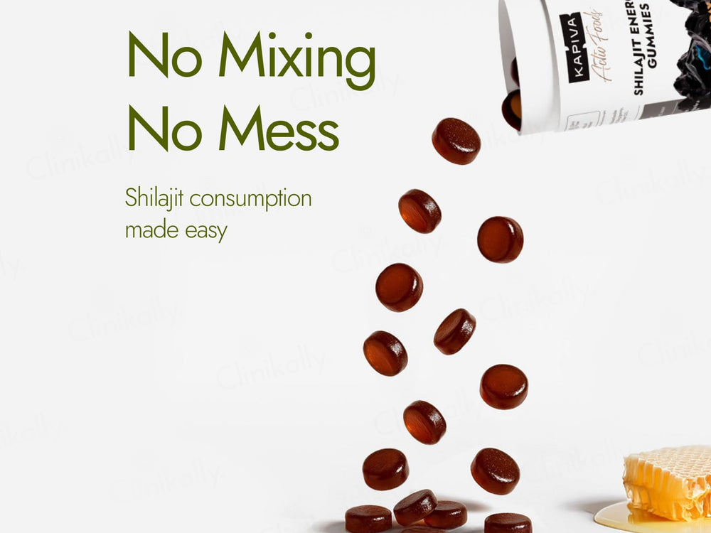 Kapiva Shilajit Energy Gummies - Ginger Honey