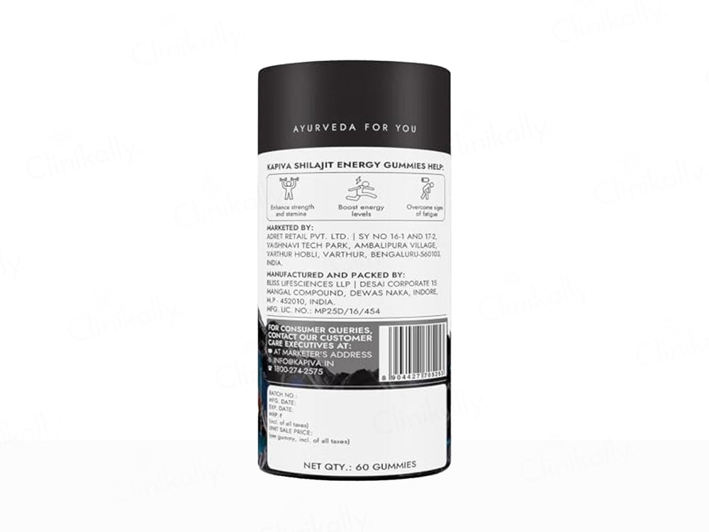 Kapiva Shilajit Energy Gummies - Ginger Honey