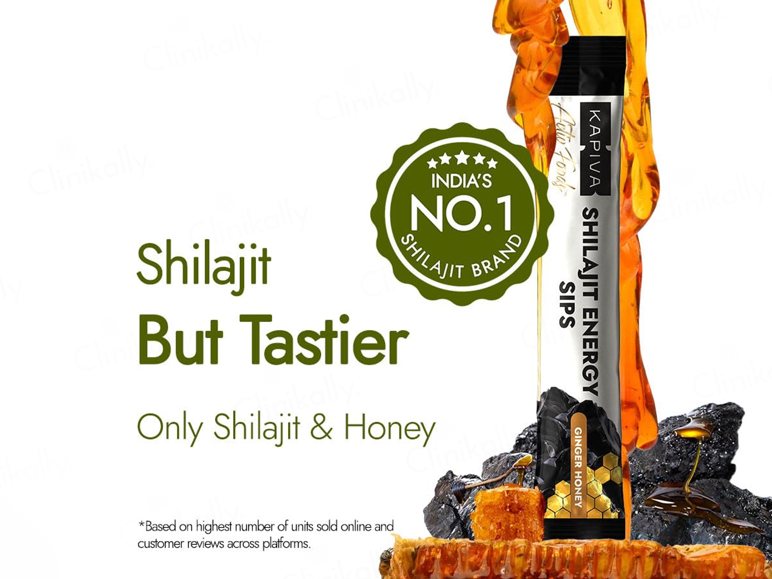 Kapiva Shilajit Energy Sips - Ginger Honey