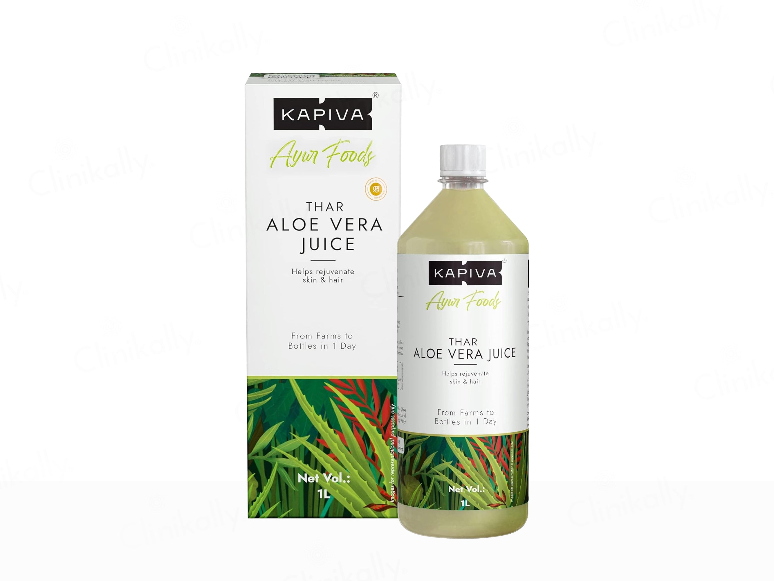 Kapiva Thar Aloe Vera Juice For Skin & Hair Rejuvenation