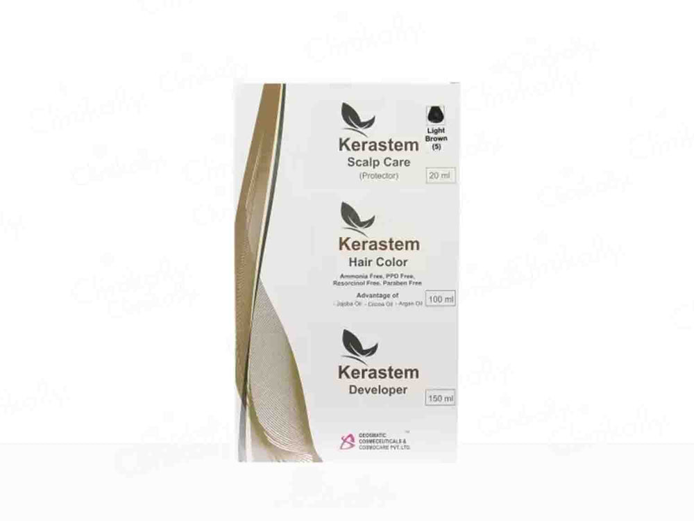 Kerastem Hair Color 5 Light Brown - Clinikally