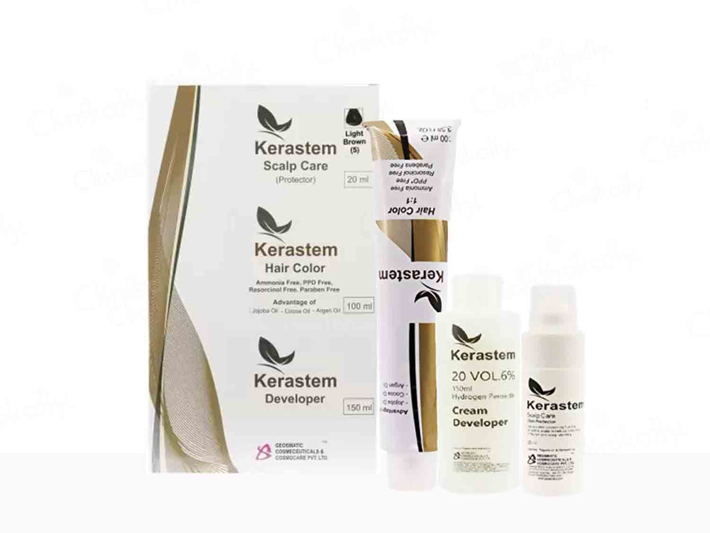 Kerastem Hair Color 5 Light Brown - Clinikally