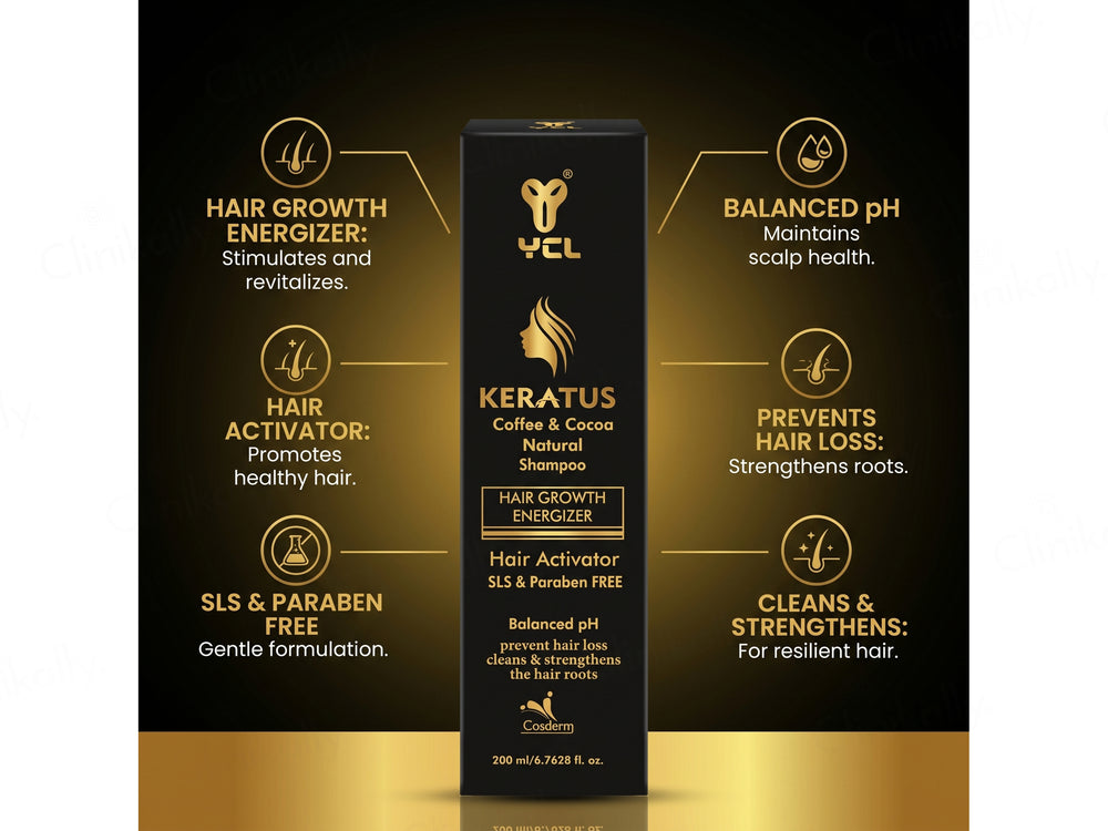 Keratus Coffee & Cocoa Natural Hair Growth Shampoo