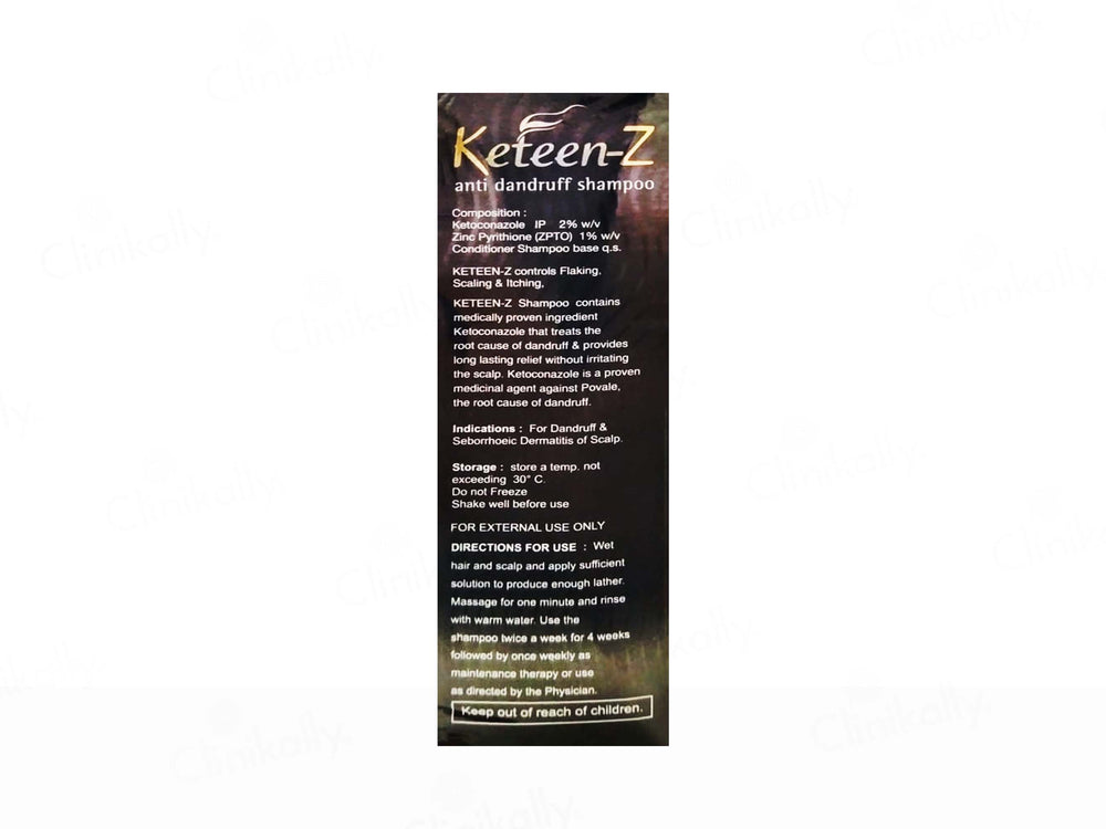 Keteen-Z Anti Dandruff Shampoo Enriched With Conditioner