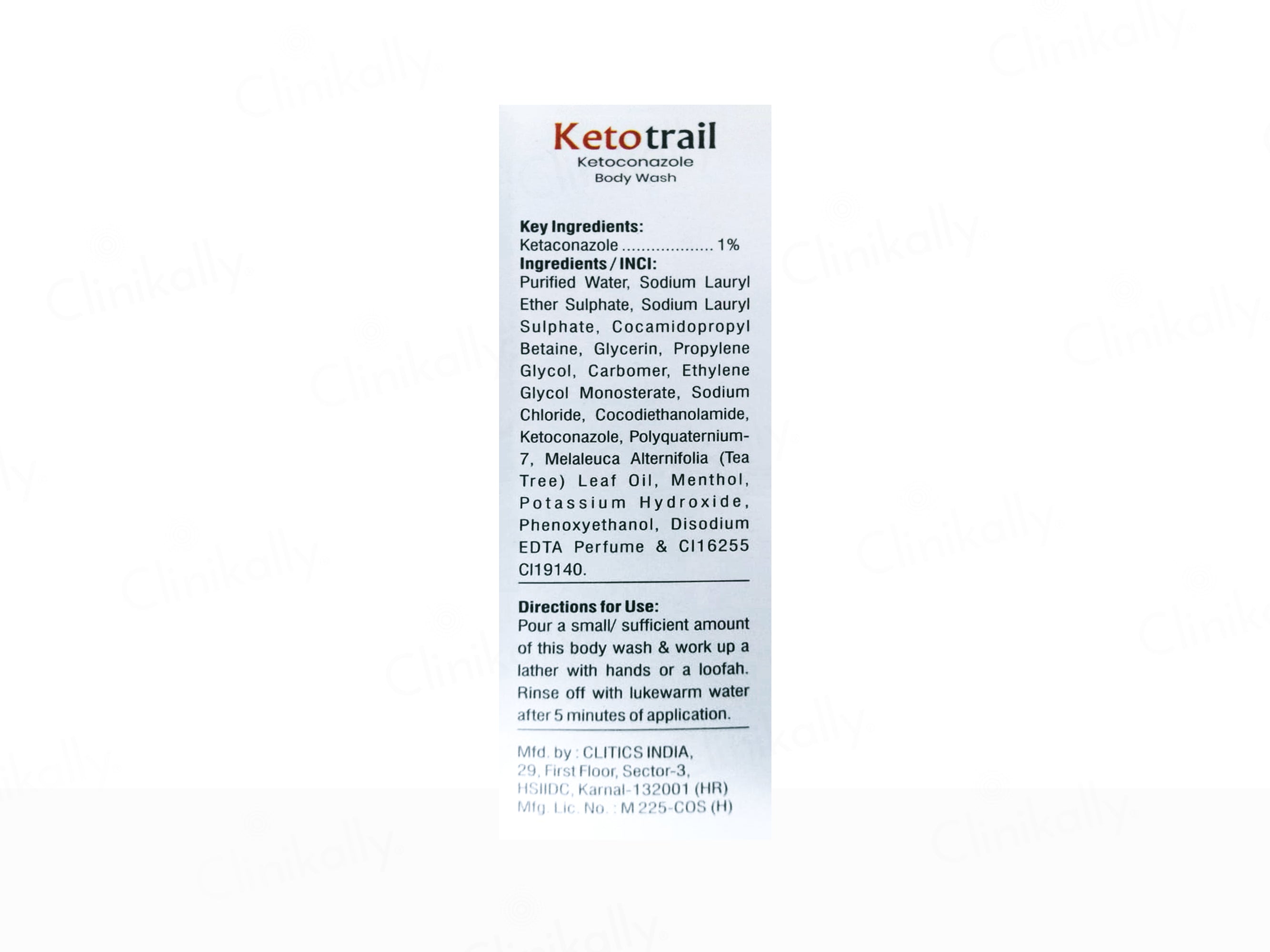 Ketotrail Ketoconazole Body Wash