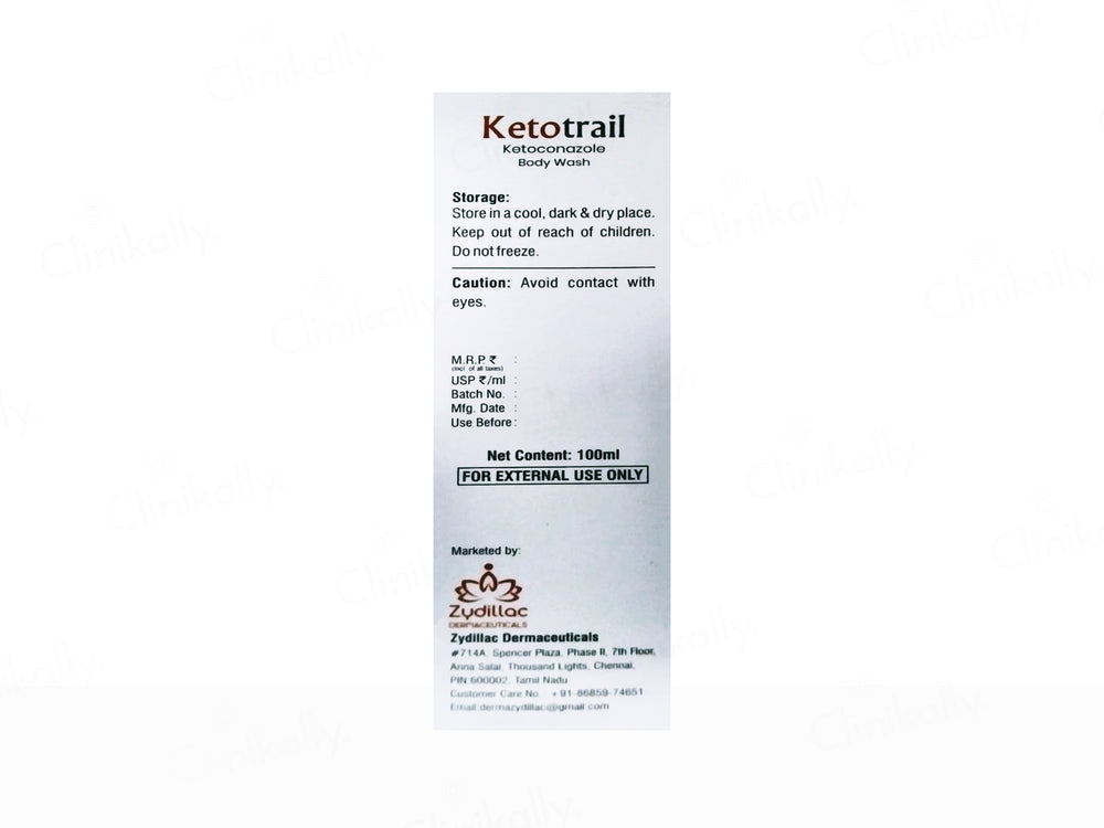 Ketotrail Ketoconazole Body Wash