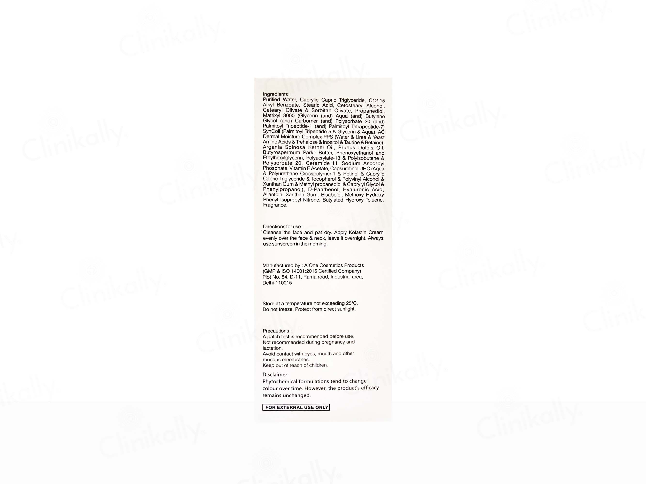 Kolastin Nightly Transformation Cream