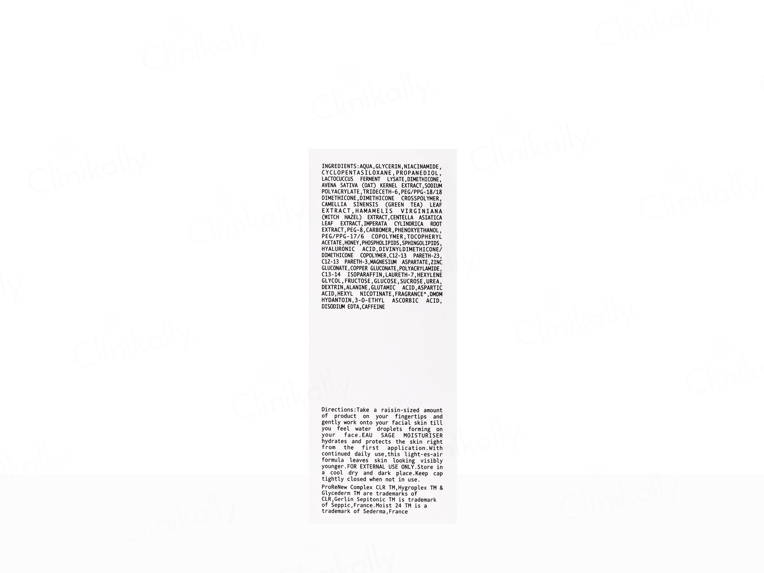 L'aberre Eau Sage Ultra Light Weight Aqueous Moisturiser