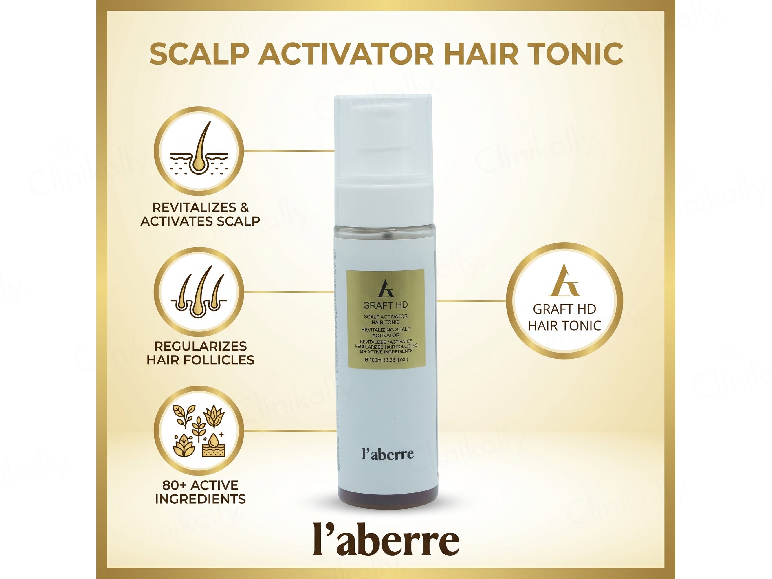 L'aberre Graft HD Scalp Revitalizing & Activator Hair Tonic