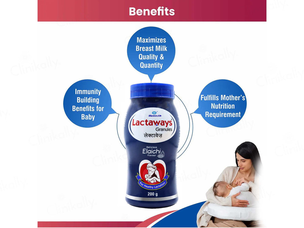 Lactaways Granules For Healthy Lactation - Delicious Elaichi Flavour