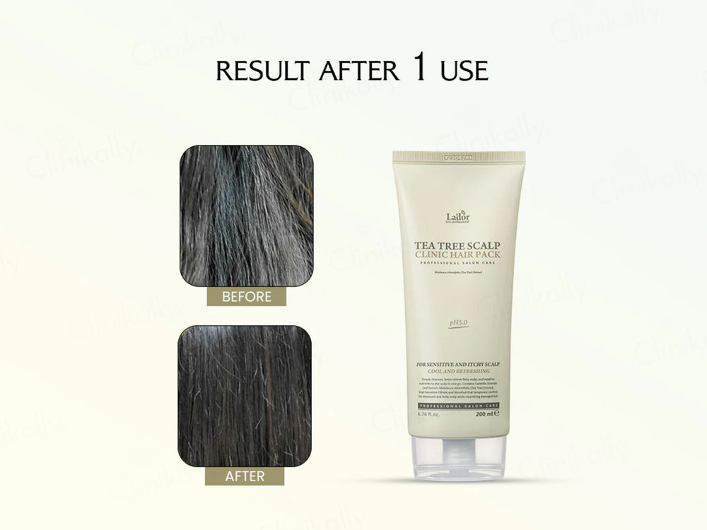 Lador Tea Tree Scalp Clinic Hair Cleansing Pack For Sensitive & Itchy Scalp