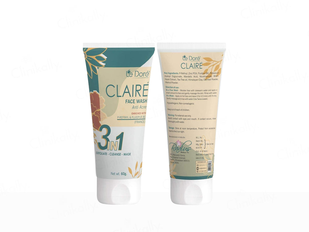 Le Dore Claire 3-In-1 Anti Acne Face Wash