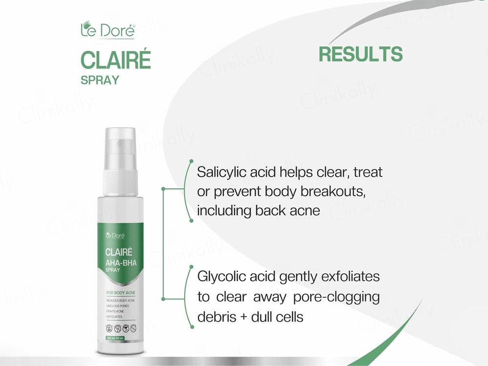 Le Dore Claire AHA-BHA Body Acne Spray
