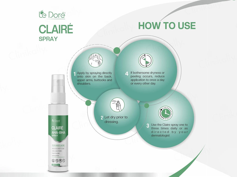 Le Dore Claire AHA-BHA Body Acne Spray