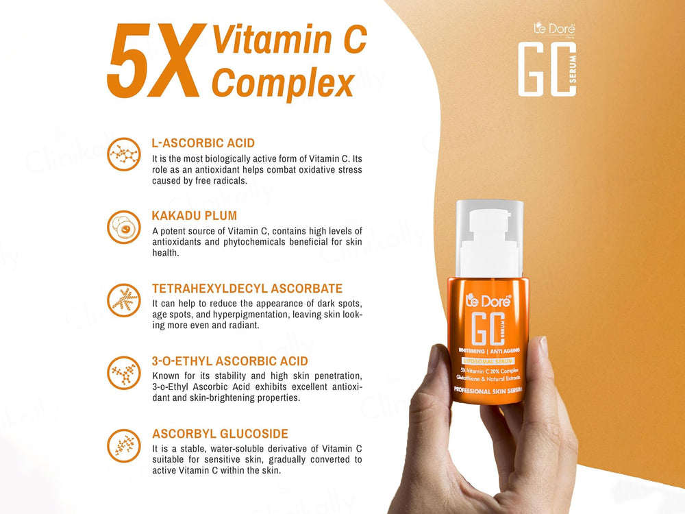 Le Dore GC 5X Vitamin C Liposomal Whitening & Anti Ageing Serum
