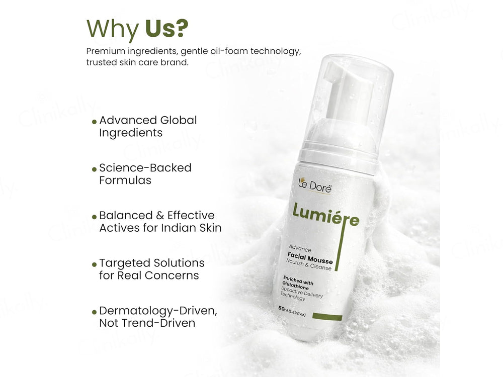 Le Dore Lumiere Advanced Nourishing Facial Mousse Face Wash