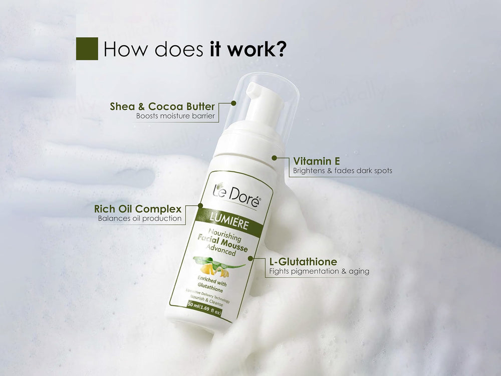 Le Dore Lumiere Advanced Nourishing Facial Mousse Face Wash