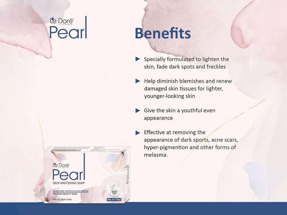 Le Dore Pearl Skin Whitening Premium Beauty Soap