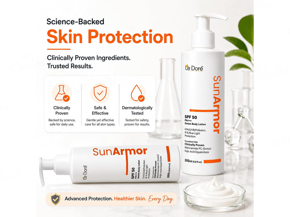 Le Dore Sunarmor Detan Body Lotion Sunscreen SPF 50 PA+++