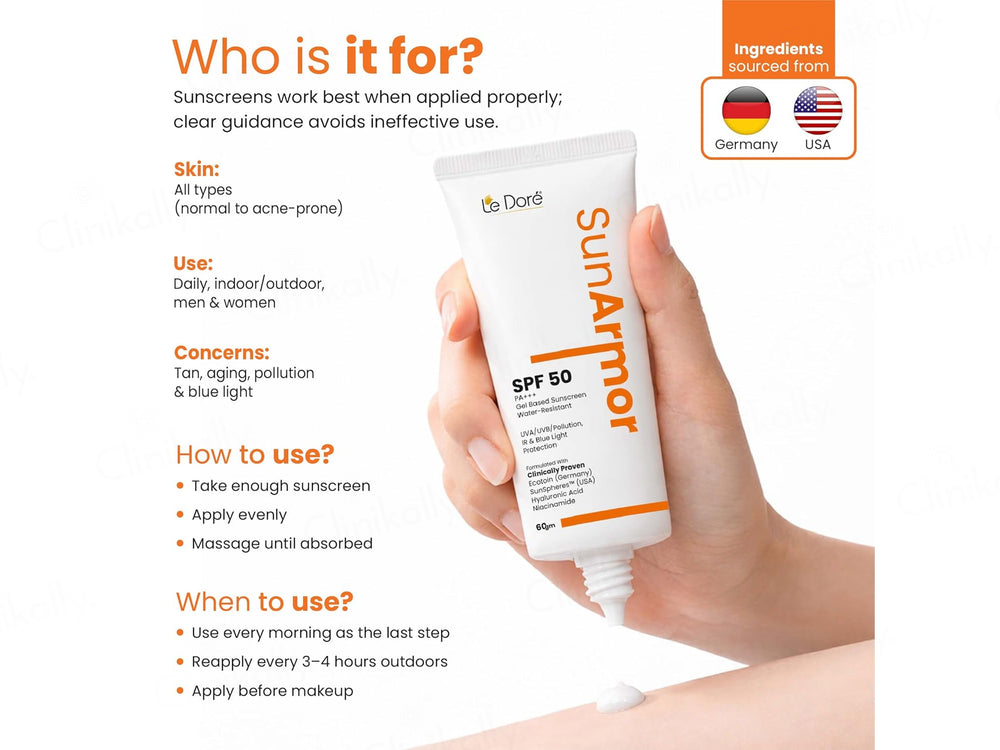 Le Dore Sunarmor Sunscreen Gel SPF 50 PA+++