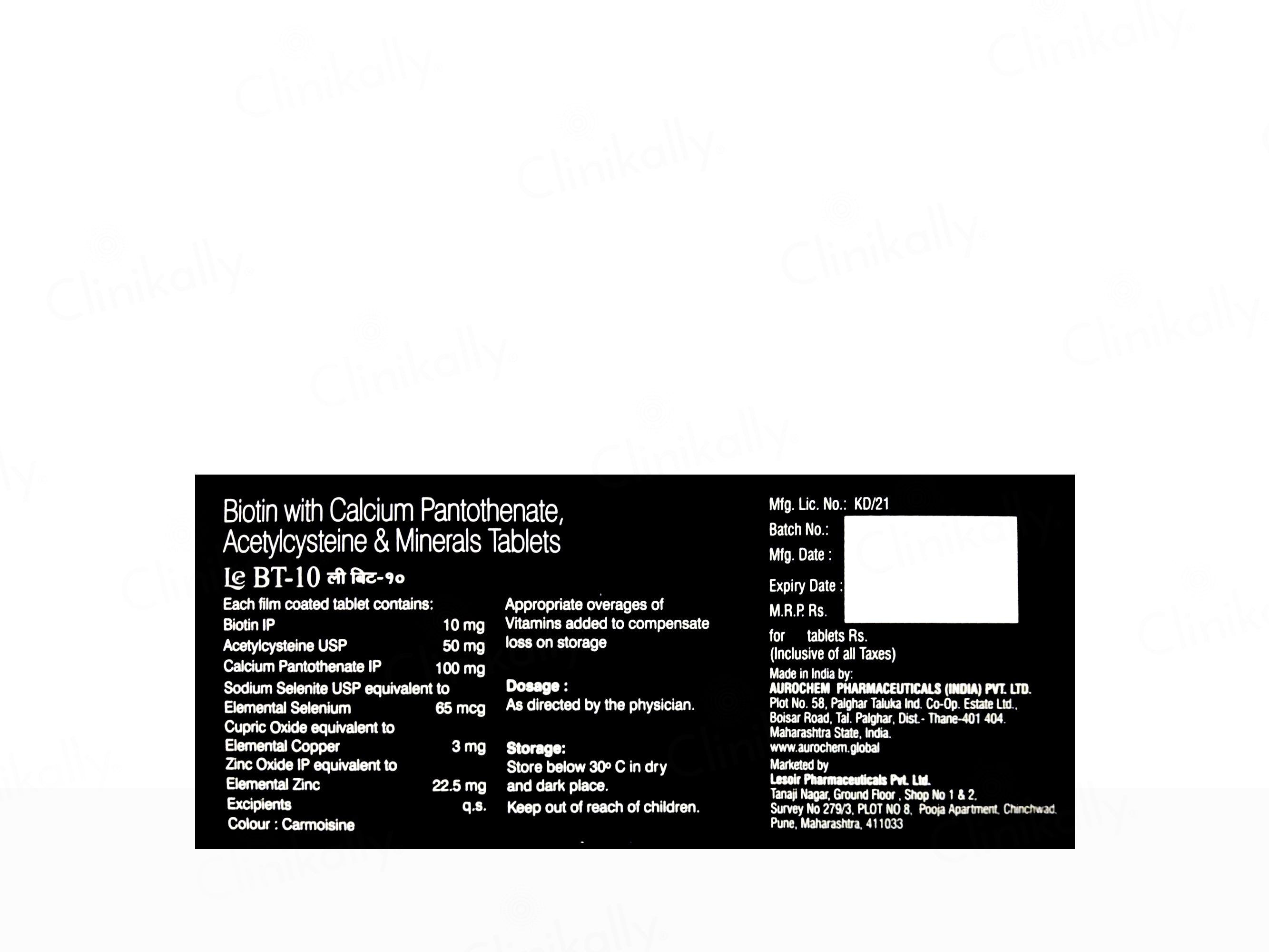 Lesoir Le BT-10 Tablet