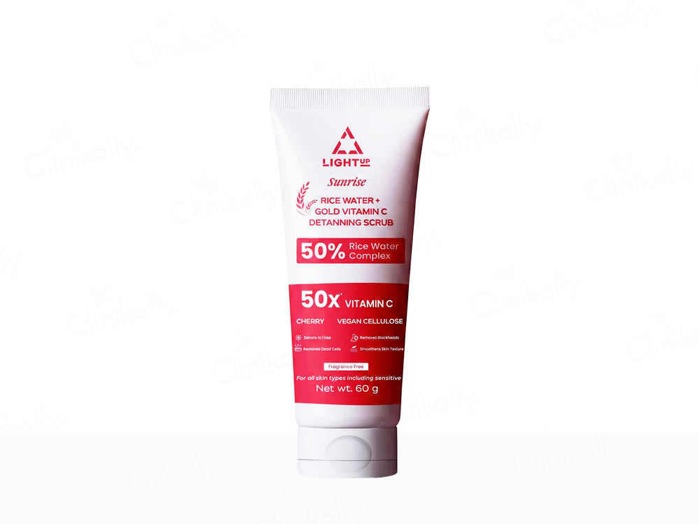 Light Up Sunrise 50% Rice Water Complex + Gold Vitamin C De-Tanning Face Scrub