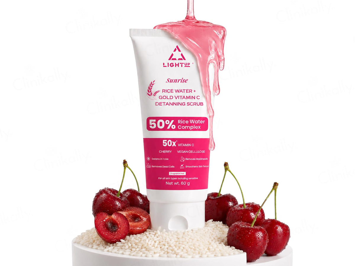 Light Up Sunrise 50% Rice Water Complex + Gold Vitamin C De-Tanning Face Scrub