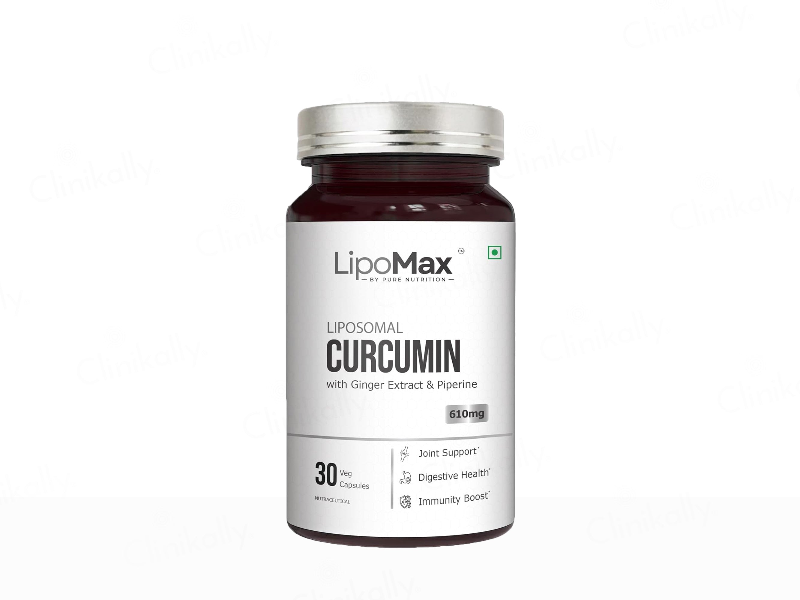Lipomax Liposomal Curcumin 610mg Nutraceutical Veg Capsule