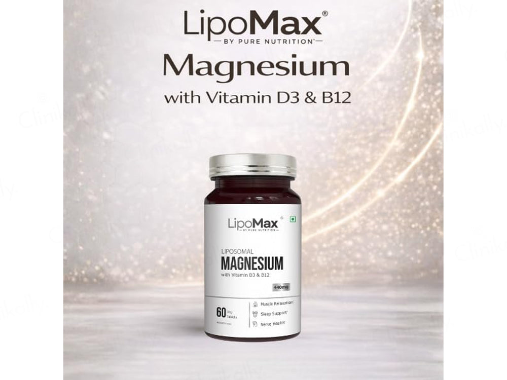 Lipomax Liposomal Magnesium 440mg Nutraceutical Veg Tablet