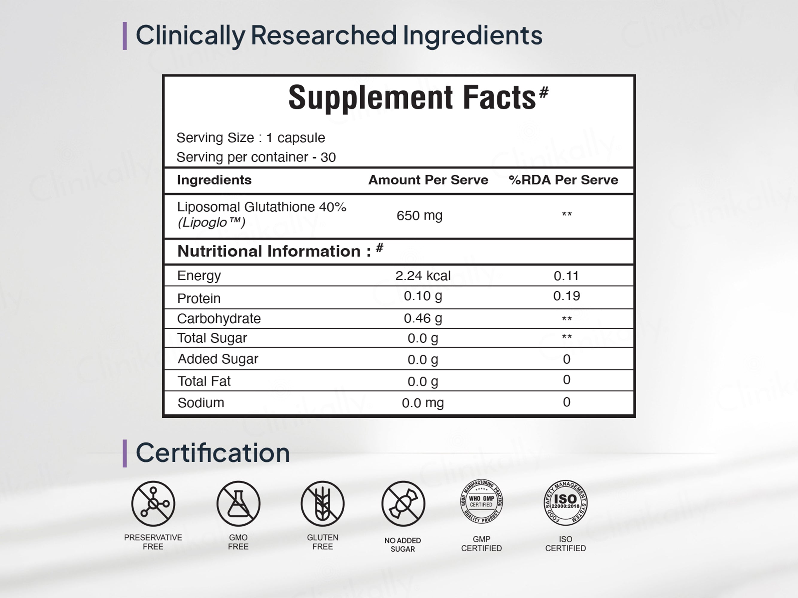 Miduty Liposomal Glutathione Capsule