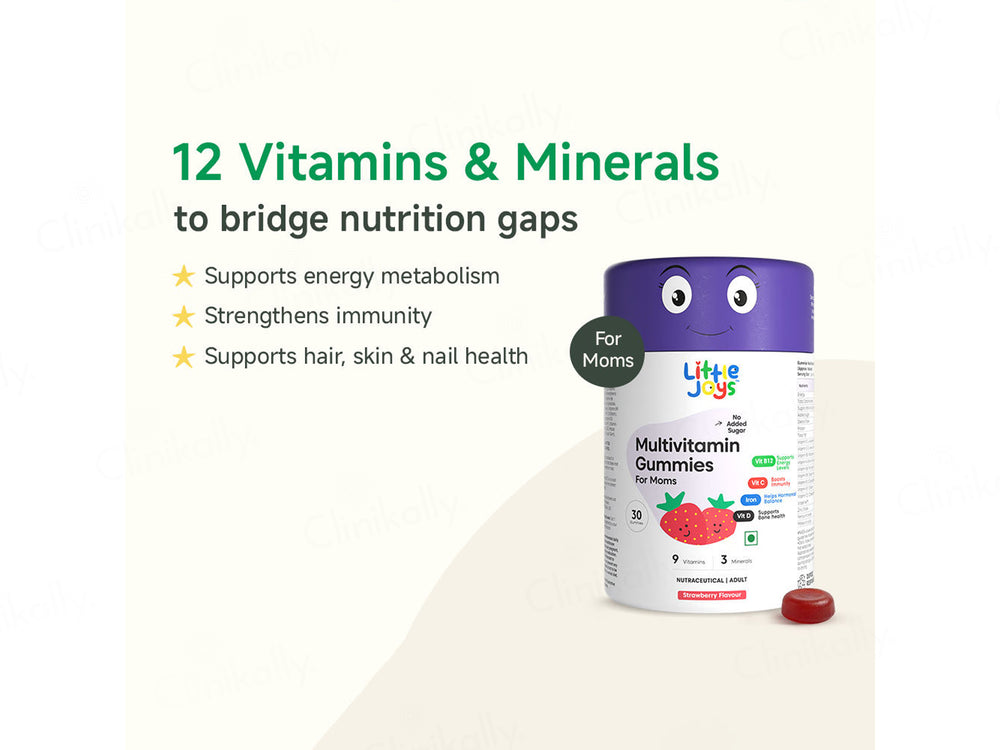 Little Joys Multivitamin Gummies For Moms - Strawberry Flavour