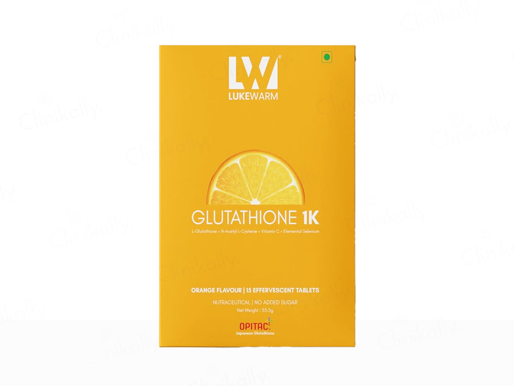 Lukewarm Glutathione 1K Nutraceutical Effervescent Tablet