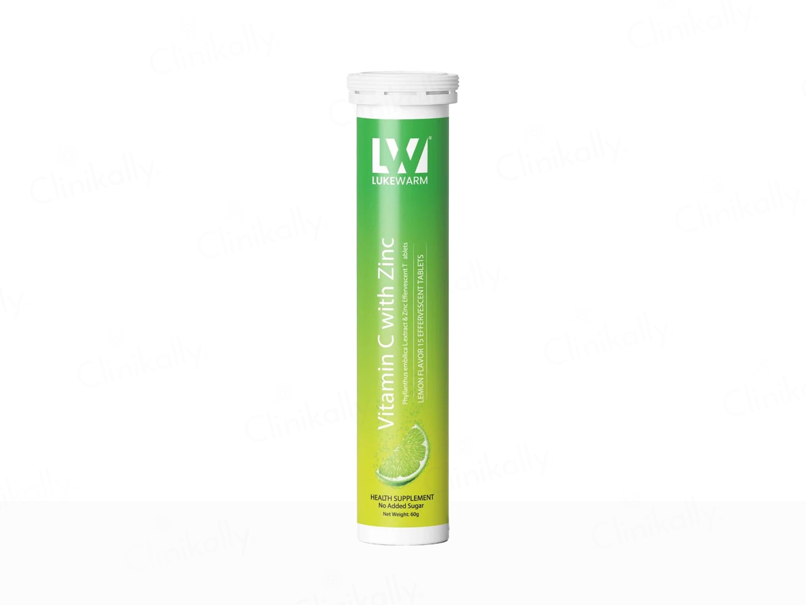 Lukewarm Vitamin C With Zinc Effervescent Tablet - Lemon Flavour