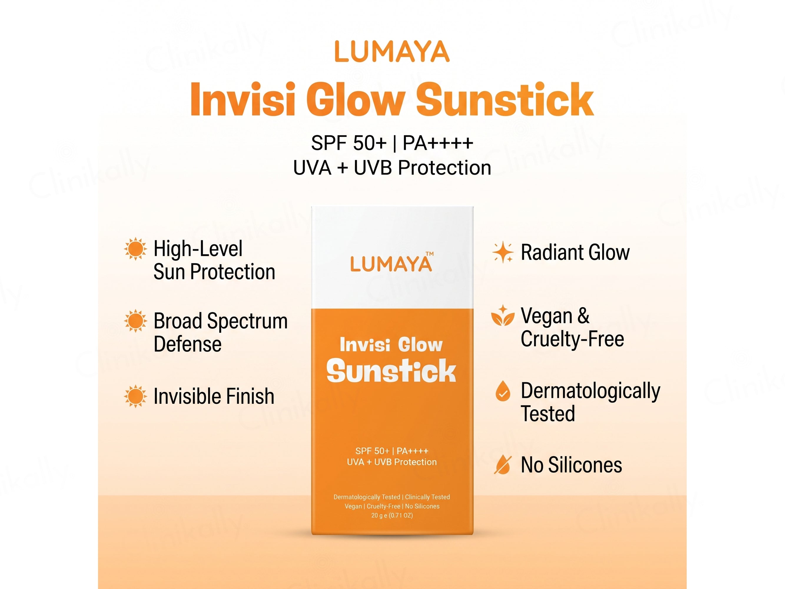 Lumaya Invisi Glow Sunstick Sunscreen SPF 50+ PA++++