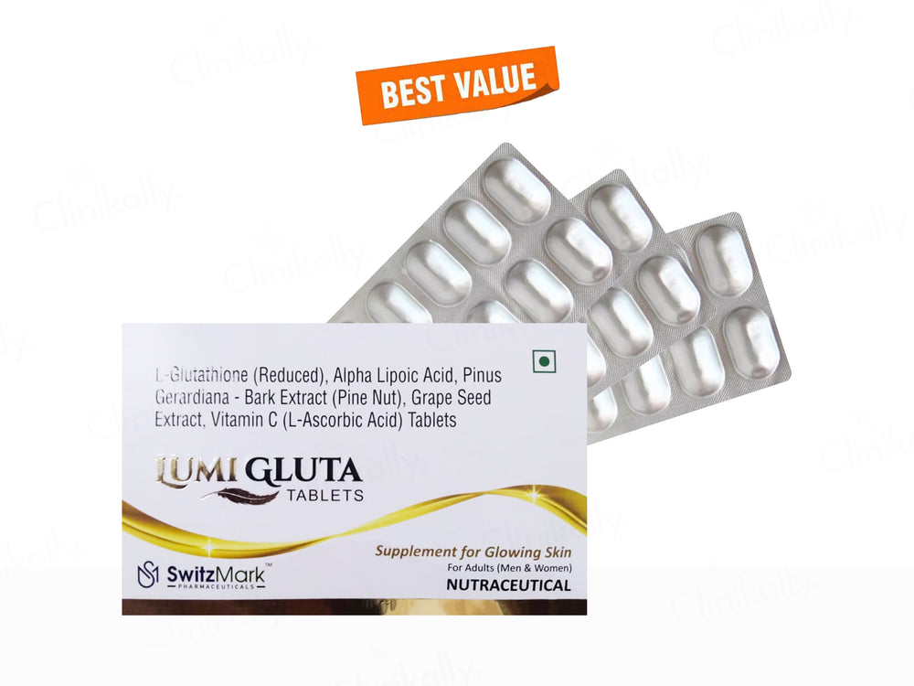 Lumigluta Nutraceutical Supplement Tablet For Glowing Skin