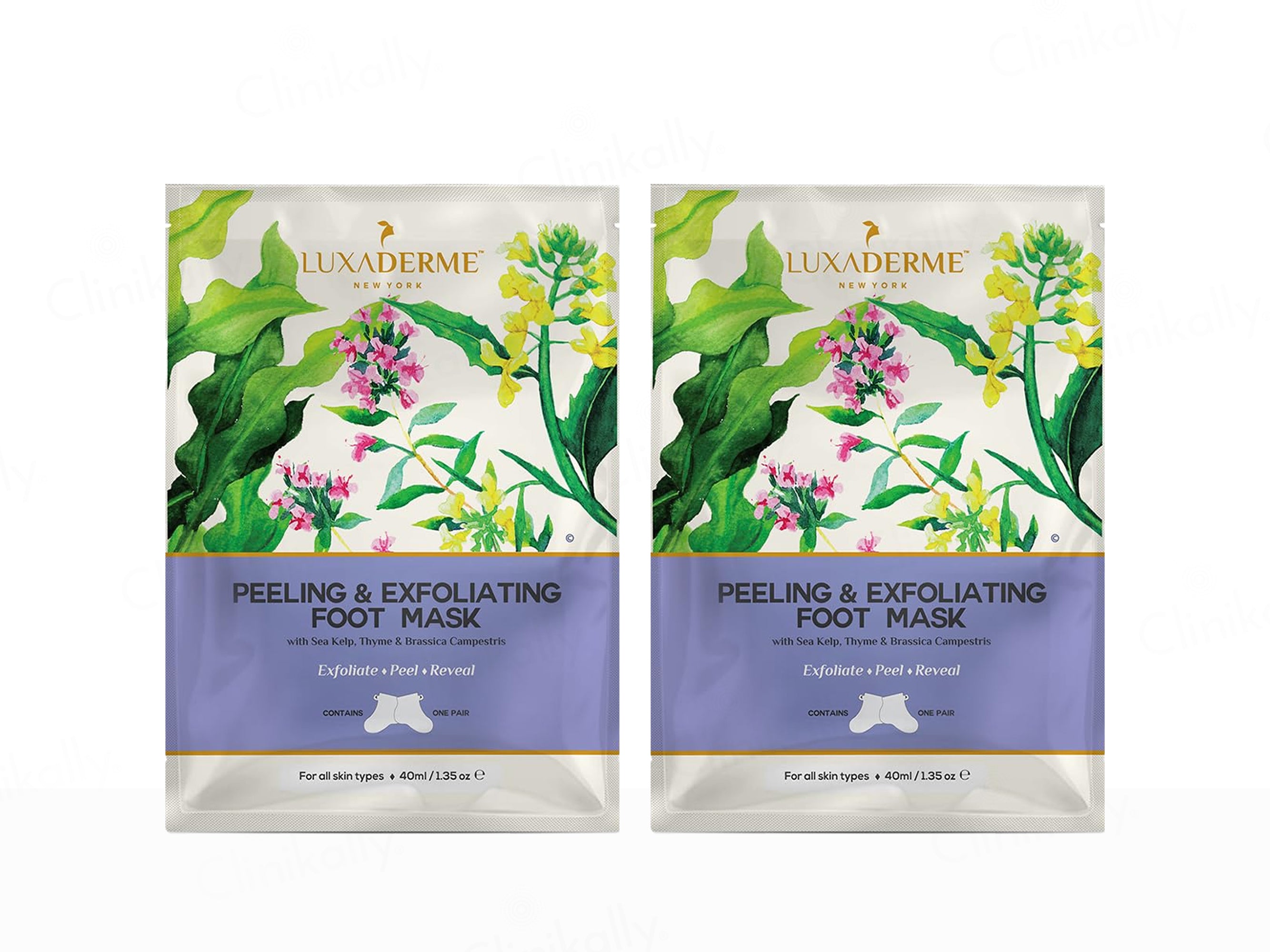 LuxaDerme Peeling & Exfoliating Foot Mask