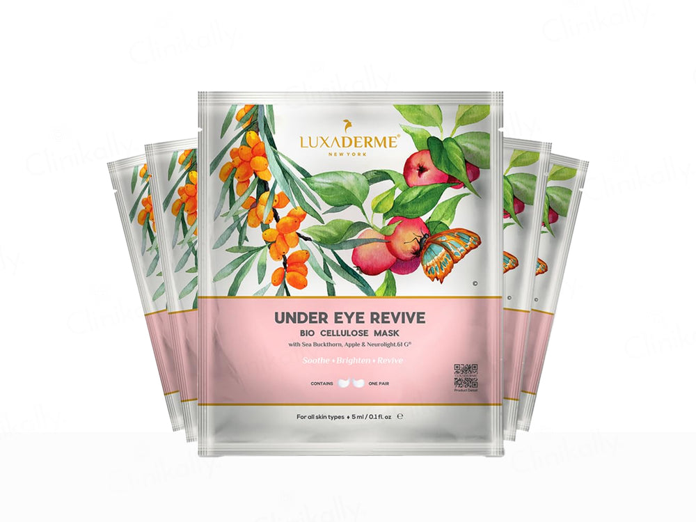 LuxaDerme Under Eye Revive Bio Cellulose Sheet Mask