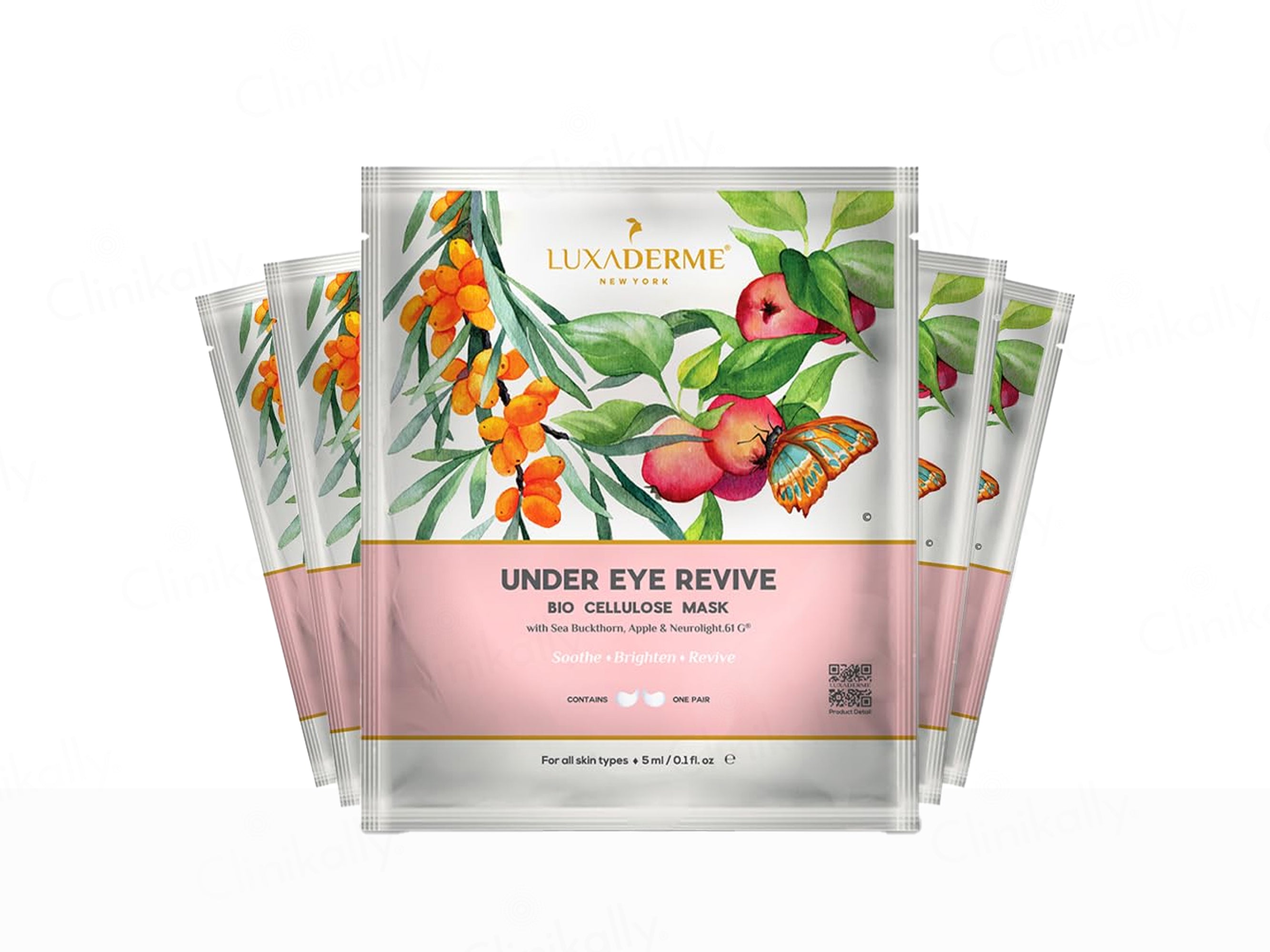 LuxaDerme Under Eye Revive Bio Cellulose Sheet Mask