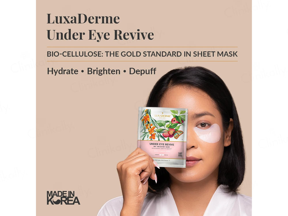 LuxaDerme Under Eye Revive Bio Cellulose Sheet Mask